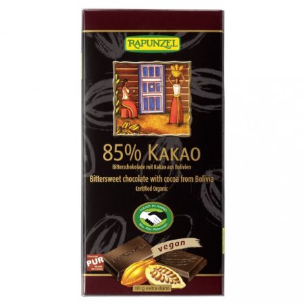 Bio Keserűcsokoládé 85% 80 g Rapunzel 