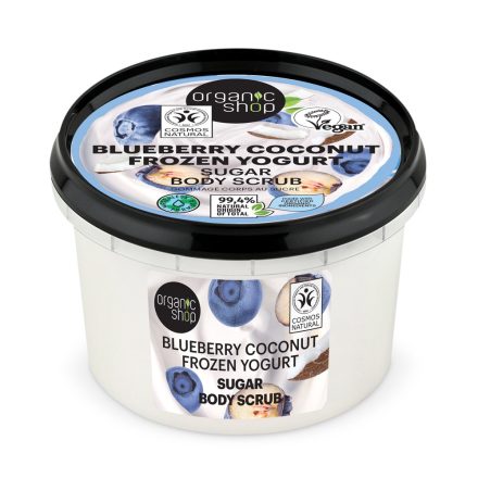 Frozen Yogurt testradír áfonyával és kókusszal 250 ml Organic Shop