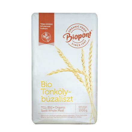 Bio Tönkölybúzaliszt, teljesőrlésű (TGL 200) 1 kg Biopont