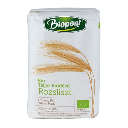 Bio Rozsliszt, teljesőrlésű (RL 190) 1 kg Biopont