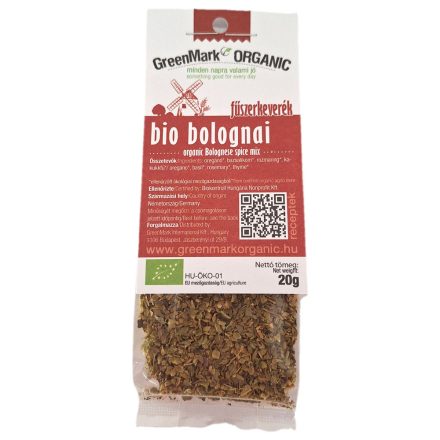 Bio Bolognai fűszerkeverék 20 g GreenMark