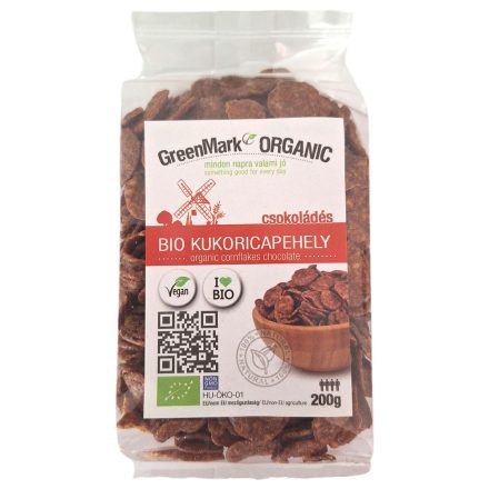 Bio Kukoricapehely, csokis 200 g GreenMark