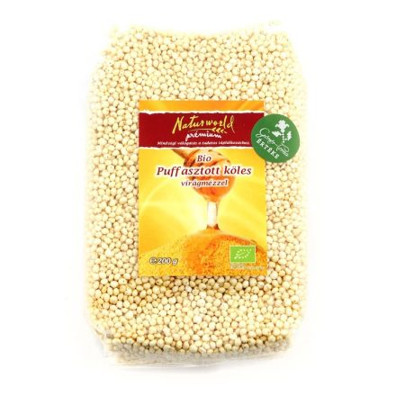 Bio puffasztott köles virágmézzel 200 g  Naturgold