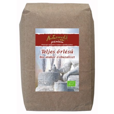 Bio alakor ősbúza TELJES őrlésű liszt 1 kg  Naturgold